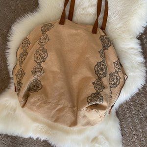 large free people tote shoulder bag